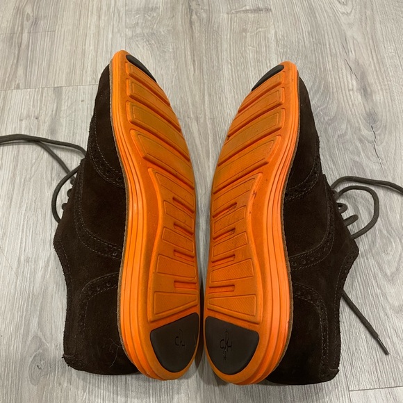 Cole Haan Lunargrand Brown Orange Oxford Wingtip shoes - Picture 4 of 4